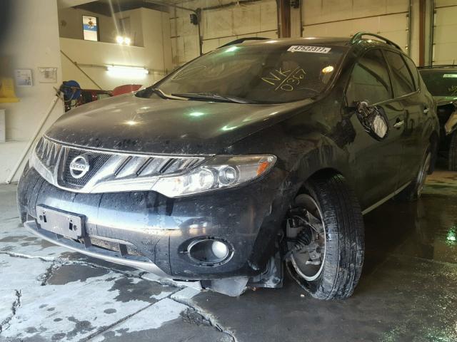 JN8AZ1MW3AW100367 - 2010 NISSAN MURANO S BLACK photo 2