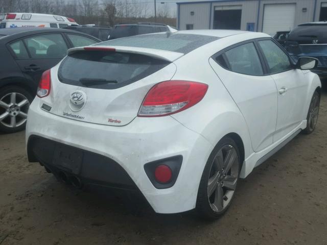 KMHTC6AE1EU183969 - 2014 HYUNDAI VELOSTER T WHITE photo 4