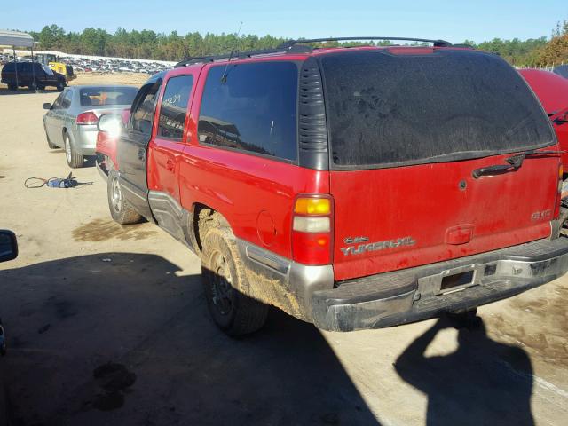 3GKFK16T5YG110503 - 2000 GMC YUKON XL K RED photo 3