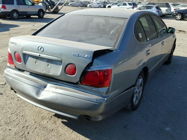 JT8BL69S610006943 - 2001 LEXUS GS 430 GRAY photo 4