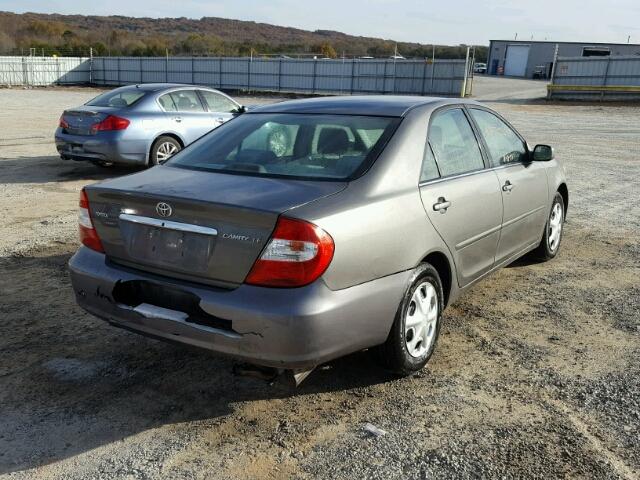 4T1BE32K23U785284 - 2003 TOYOTA CAMRY LE GRAY photo 4