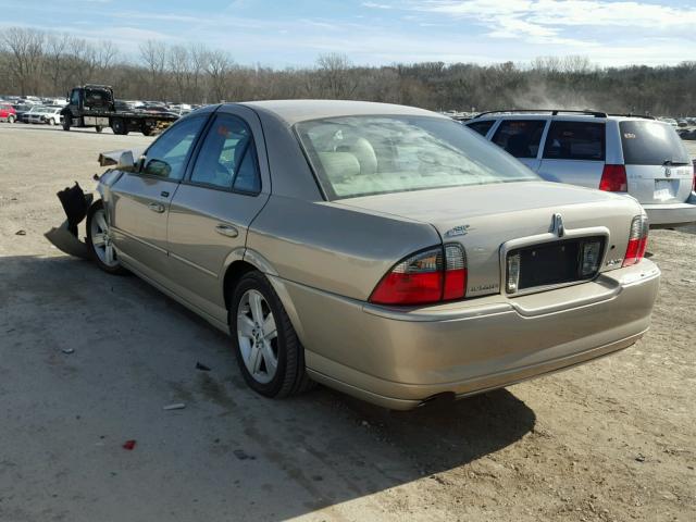 1LNFM87A26Y612511 - 2006 LINCOLN LS BEIGE photo 3