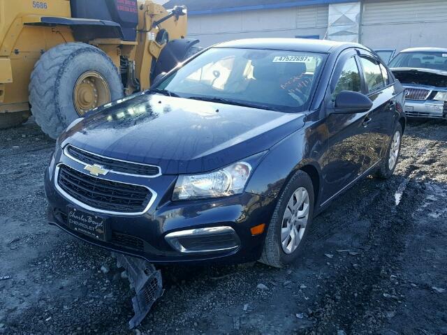 1G1PA5SH3F7200942 - 2015 CHEVROLET CRUZE LS BLACK photo 2