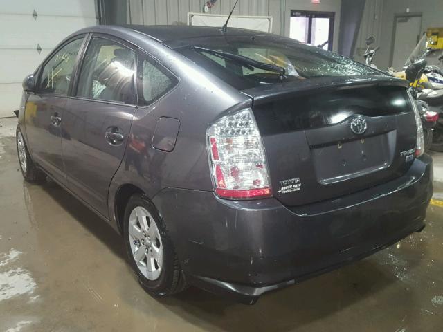 JTDKB20U873277196 - 2007 TOYOTA PRIUS CHARCOAL photo 3