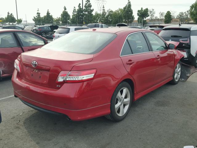 4T1BF3EK1BU613982 - 2011 TOYOTA CAMRY BASE RED photo 4