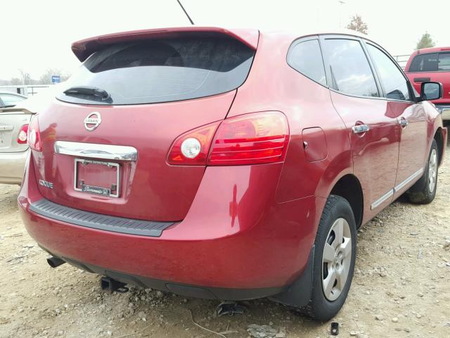 JN8AS5MT6BW152725 - 2011 NISSAN ROGUE S RED photo 4