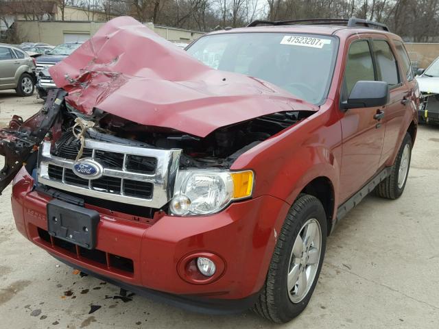 1FMCU0DG3CKB28150 - 2012 FORD ESCAPE XLT RED photo 2