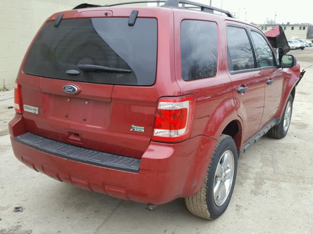 1FMCU0DG3CKB28150 - 2012 FORD ESCAPE XLT RED photo 4