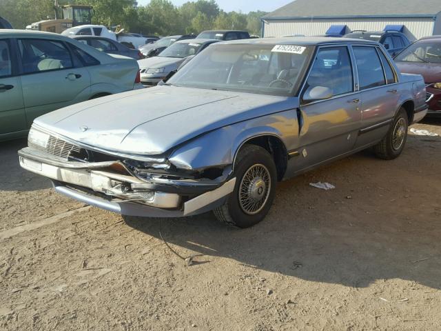 1G4HP54C9KH415642 - 1989 BUICK LESABRE CU BLUE photo 2