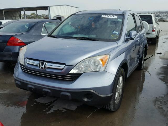 JHLRE38748C033060 - 2008 HONDA CR-V EXL BLUE photo 2