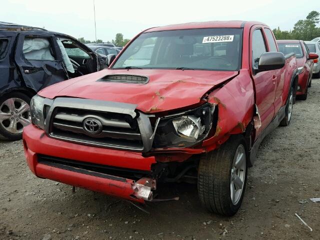 5TETU22N56Z162754 - 2006 TOYOTA TACOMA X-R RED photo 2