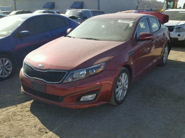 5XXGM4A70FG359023 - 2015 KIA OPTIMA LX MAROON photo 2