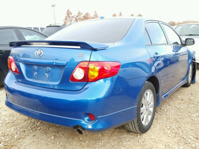 2T1BU4EE8AC382679 - 2010 TOYOTA COROLLA BA BLUE photo 4