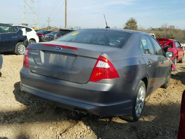 3FAHP0HA7BR280732 - 2011 FORD FUSION SE GRAY photo 4