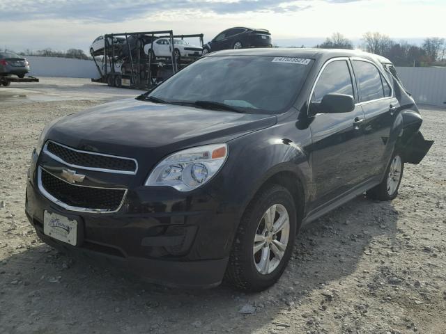 2GNFLCEK4C6240345 - 2012 CHEVROLET EQUINOX LS BLACK photo 2