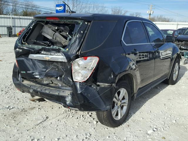 2GNFLCEK4C6240345 - 2012 CHEVROLET EQUINOX LS BLACK photo 4