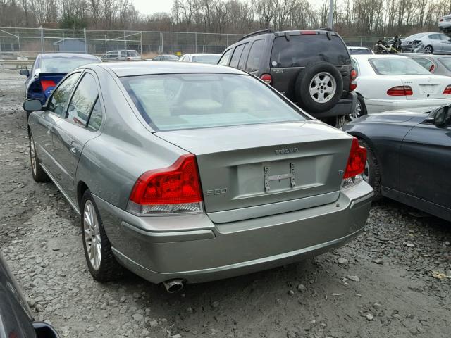 YV1RS547862550172 - 2006 VOLVO S60 T5 GREEN photo 3