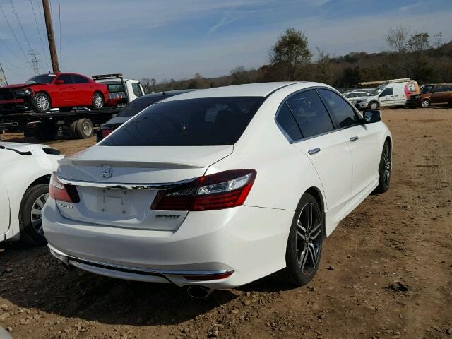 1HGCR2F54GA166321 - 2016 HONDA ACCORD SPO WHITE photo 4