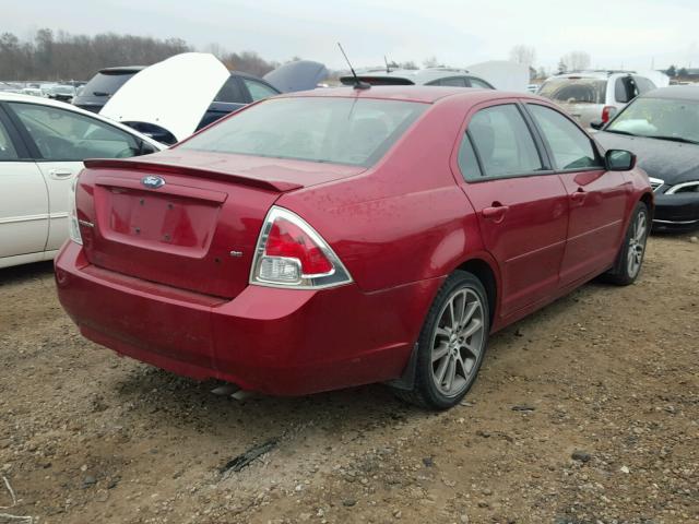 3FAHP07Z69R188545 - 2009 FORD FUSION SE MAROON photo 4