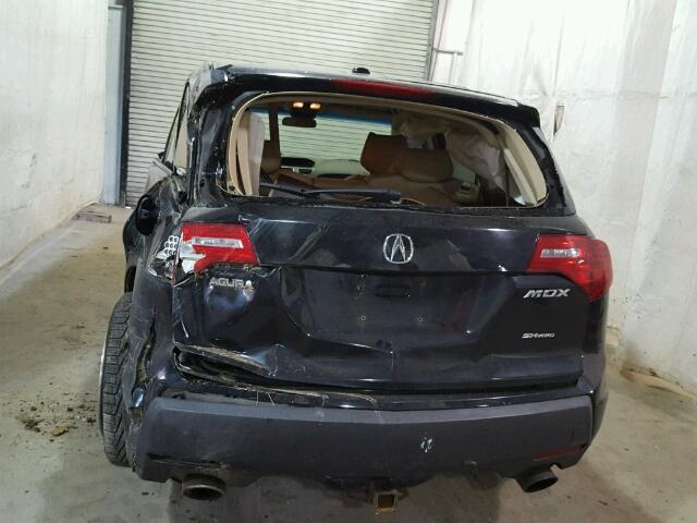 2HNYD28257H528657 - 2007 ACURA MDX BLACK photo 9