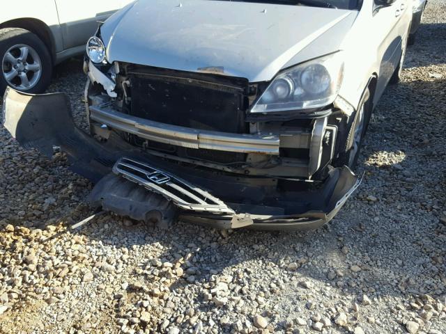 5FNRL38776B029152 - 2006 HONDA ODYSSEY EX SILVER photo 9