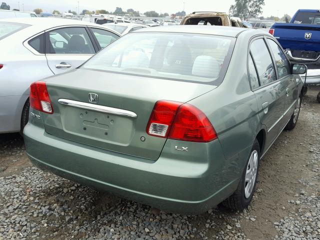 2HGES16593H585249 - 2003 HONDA CIVIC LX GREEN photo 4