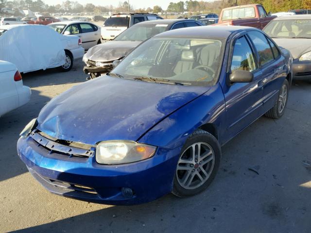 1G1JC52F947170504 - 2004 CHEVROLET CAVALIER BLUE photo 2