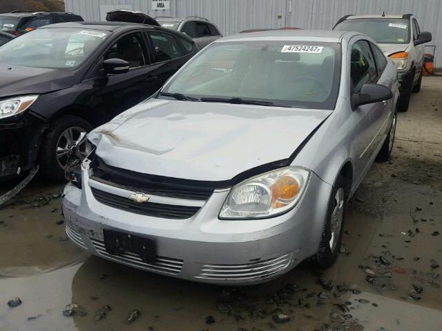 1G1AK15F267887210 - 2006 CHEVROLET COBALT LS SILVER photo 2