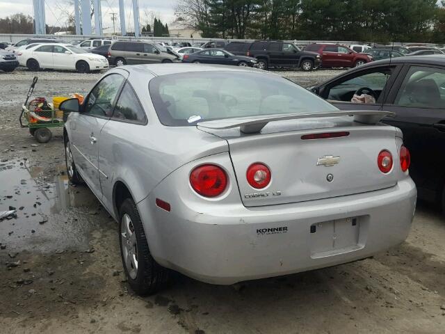 1G1AK15F267887210 - 2006 CHEVROLET COBALT LS SILVER photo 3