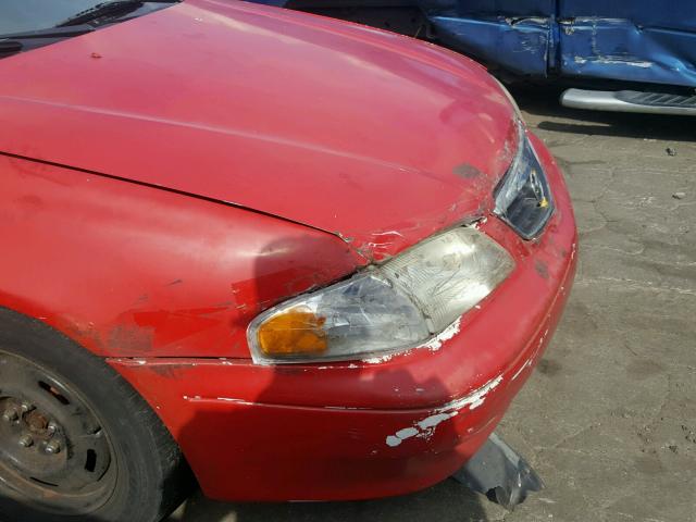 1YVGF22C825295431 - 2002 MAZDA 626 LX RED photo 10