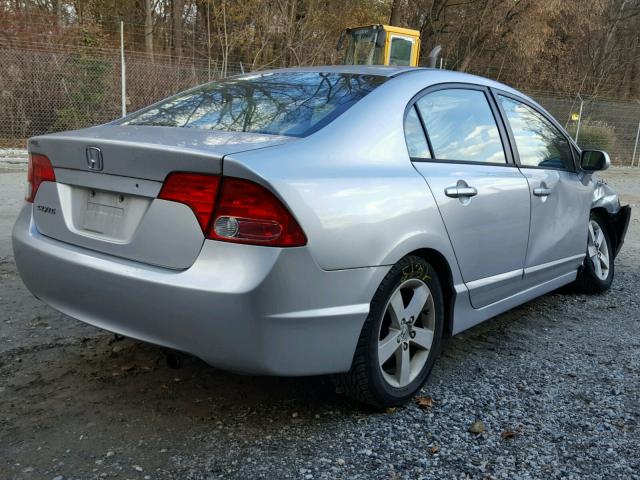 1HGFA16896L074455 - 2006 HONDA CIVIC EX 银色 照片 4