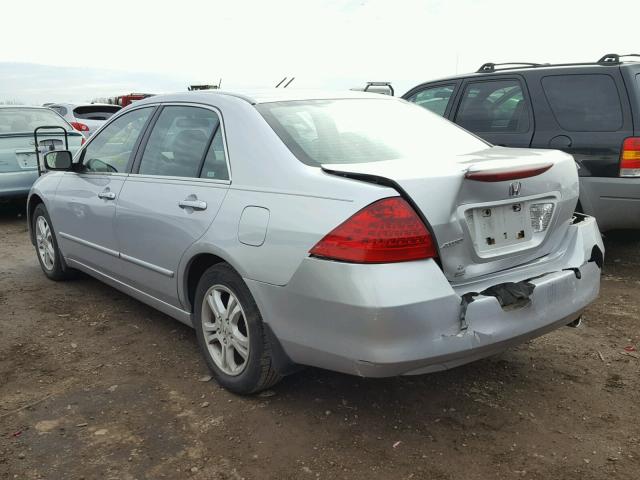 1HGCM56387A064177 - 2007 HONDA ACCORD SE SILVER photo 3