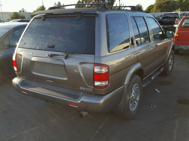 JN8DR07YX1W520020 - 2001 NISSAN PATHFINDER BROWN photo 4