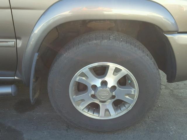 JN8DR07YX1W520020 - 2001 NISSAN PATHFINDER BROWN photo 9