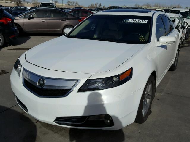 19UUA8F56CA032905 - 2012 ACURA TL WHITE photo 2