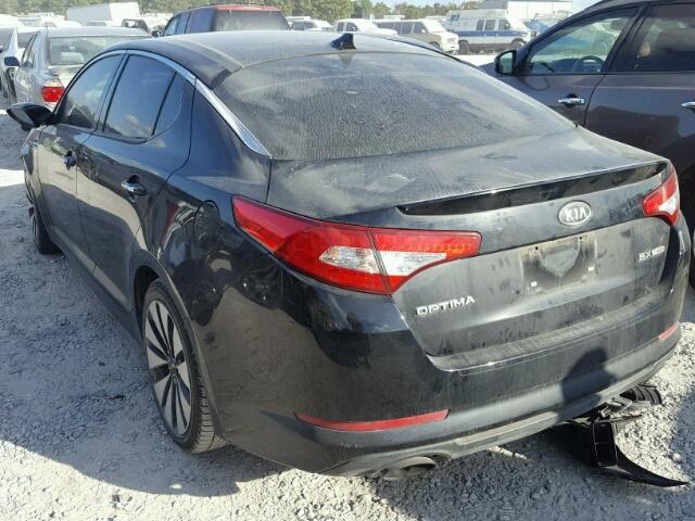 5XXGR4A69CG009653 - 2012 KIA OPTIMA SX BLACK photo 3