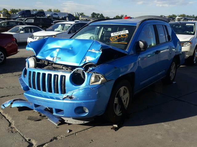 1J8FF47W58D713676 - 2008 JEEP COMPASS SP BLUE photo 2