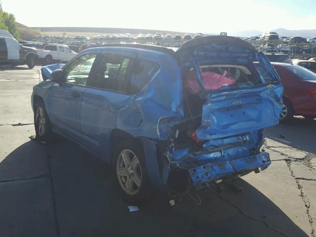 1J8FF47W58D713676 - 2008 JEEP COMPASS SP 蓝色 照片 3