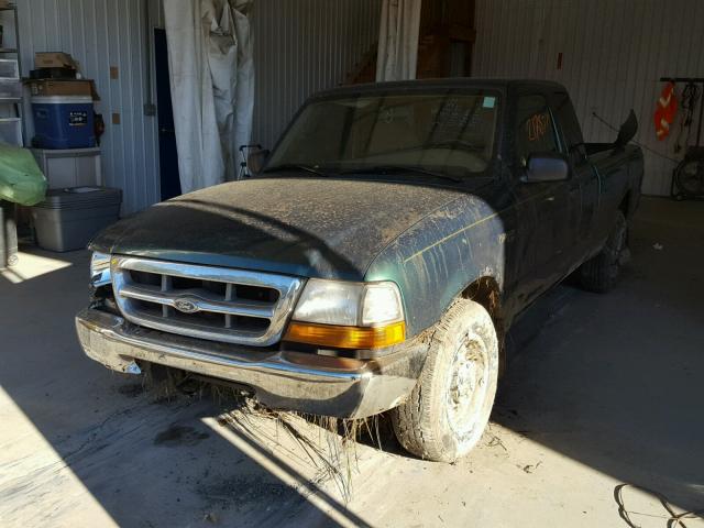 1FTYR14V4XTA21351 - 1999 FORD RANGER SUP GREEN photo 2