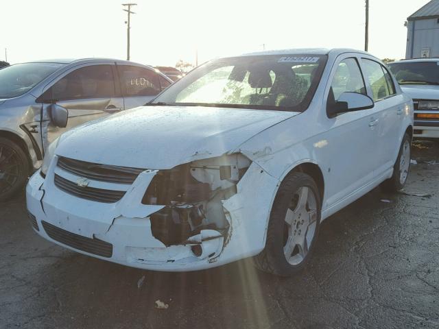 1G1AT58HX97193466 - 2009 CHEVROLET COBALT LT WHITE photo 2