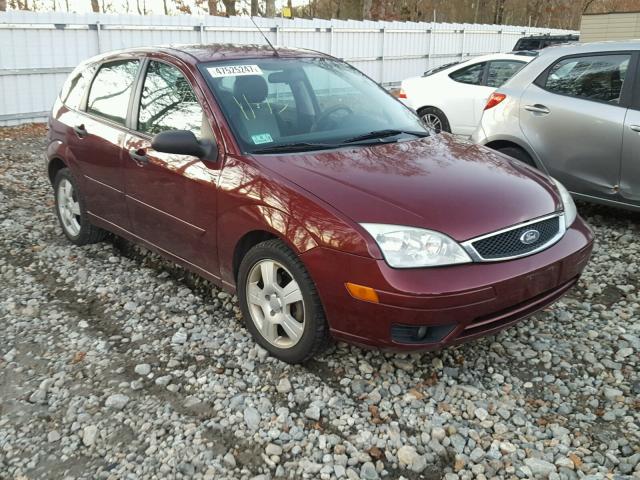 1FAHP37N37W335252 - 2007 FORD FOCUS ZX5 MAROON photo 1