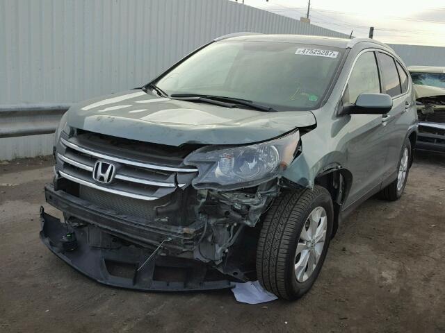 JHLRM4H73CC026991 - 2012 HONDA CR-V EXL GREEN photo 2