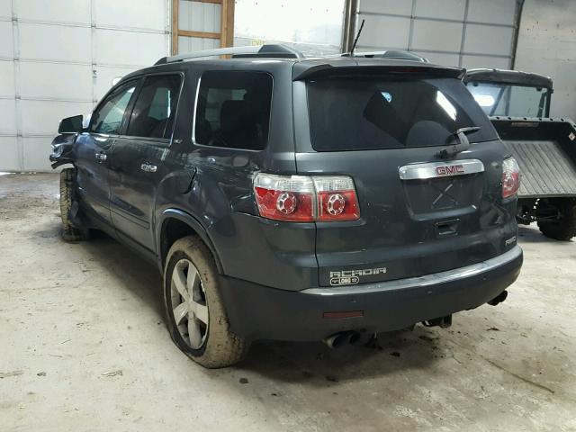 1GKKVRED5BJ117343 - 2011 GMC ACADIA SLT GRAY photo 3