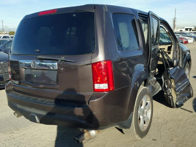 5FNYF3H73CB014047 - 2012 HONDA PILOT EXLN GRAY photo 4