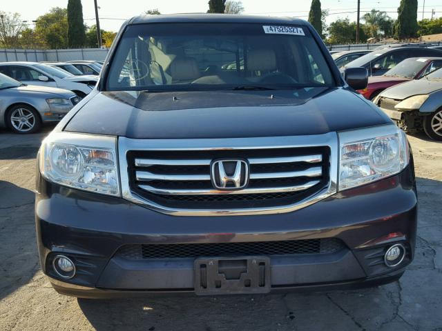 5FNYF3H73CB014047 - 2012 HONDA PILOT EXLN GRAY photo 9