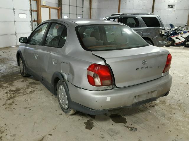 JTDBT123610152850 - 2001 TOYOTA ECHO SILVER photo 3