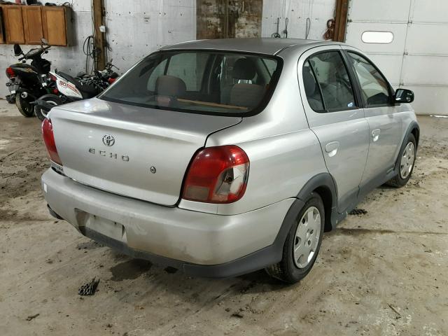 JTDBT123610152850 - 2001 TOYOTA ECHO SILVER photo 4