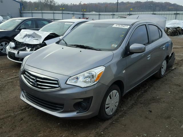 ML32F3FJ4HH004660 - 2017 MITSUBISHI MIRAGE G4 GRAY photo 2