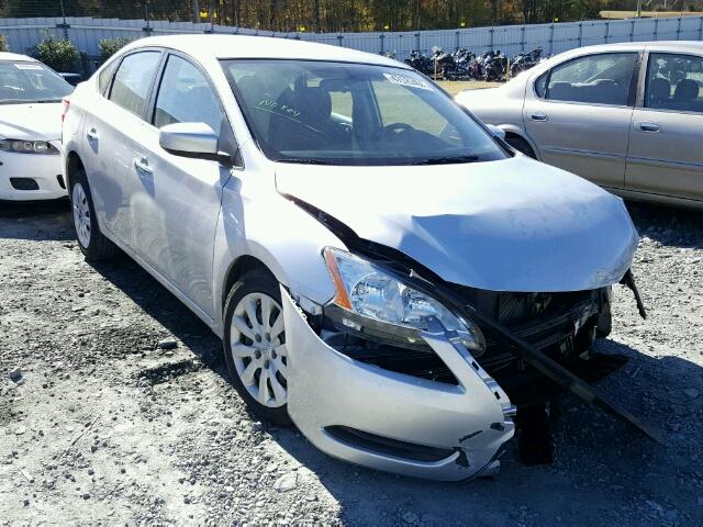 3N1AB7AP8FY352618 - 2015 NISSAN SENTRA S SILVER photo 1