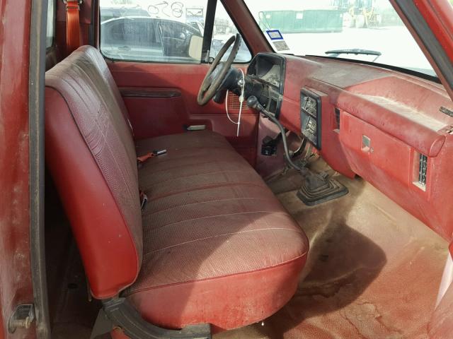 1FTEF15Y8JNA86865 - 1988 FORD F150 RED photo 5